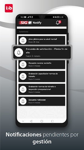 SIG+ Notify Screen 2