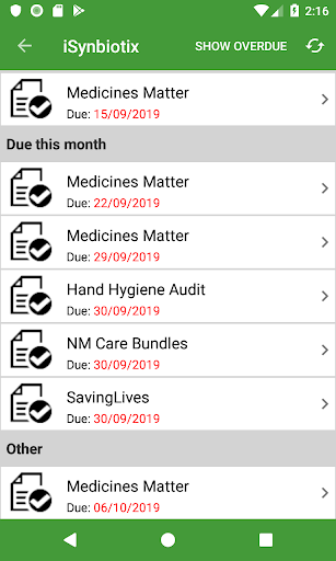 Android application iSynbiotix screenshort
