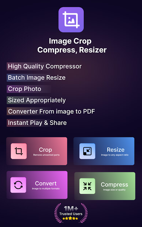 Image Crop - Compress, Resizer - 7.2.3 - (Android)