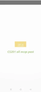 Cs201 All Mcqs Past