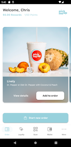 Pick Me Up Drinks Screen 2