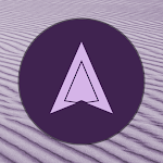 Cover Image of Herunterladen Pastel XII Dark Purple Flat Icons  APK