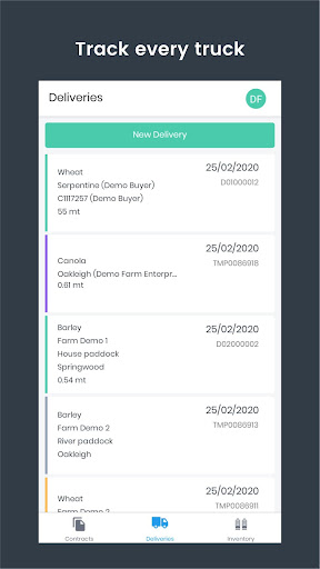 Android application AgriDigital Onfarm screenshort