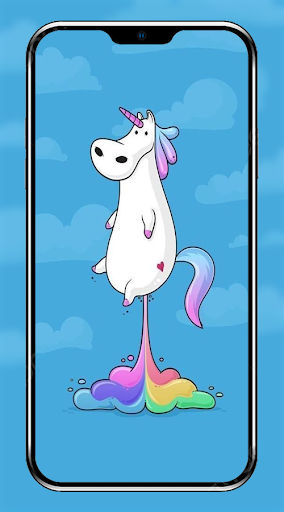 Kawaai Unicorn Wallpaper 4K Screen 2