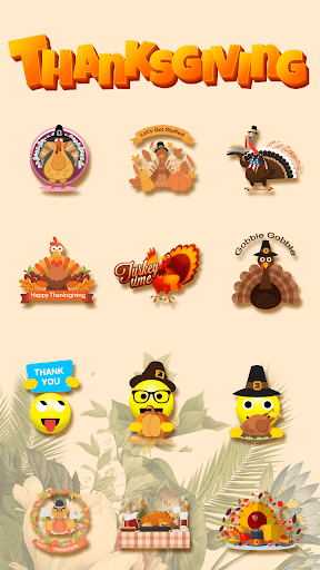 Happy Thanksgiving Day Stickers