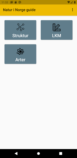 Android application Natur i Norge guide screenshort