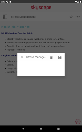 Screenshot of Mosby's PDQ for RN