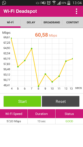 Android application Wi-Fi Deadspot screenshort