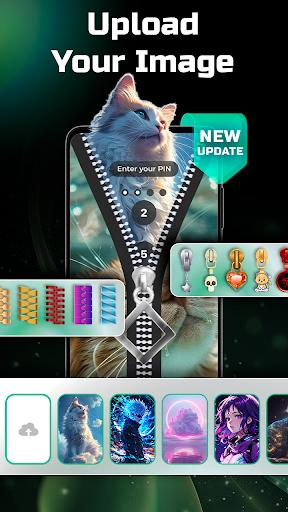 Zipper Lock Screen Wallpapers screenshot 2