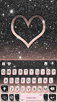 screenshot of Black Pink Glitter Theme