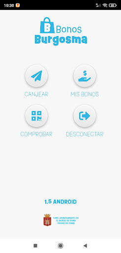 Android application Bonos Burgosma Comercios screenshort
