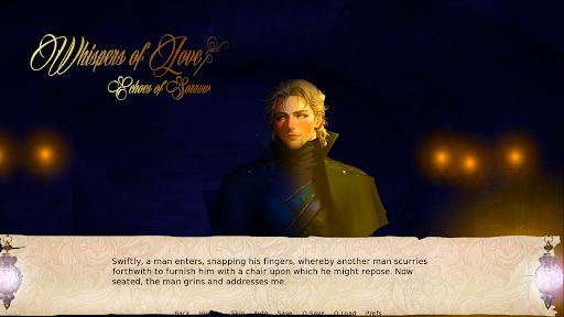 Android application Whispers of Love Otome Demo screenshort