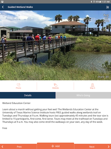 Screenshot of Visit Port Aransas