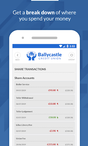 Ballycastle Credit Union Screen 3
