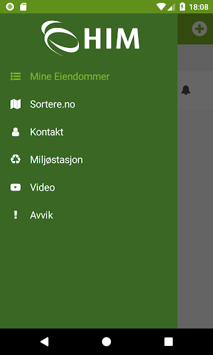 Android application HIM Tømmekalender screenshort
