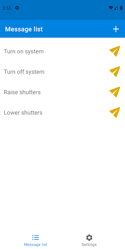 Android application Security System GSM Text screenshort