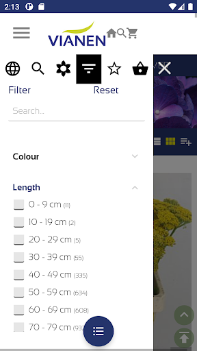 Android application Vianen Flowerexport screenshort