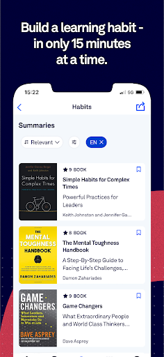 Screenshot of getAbstract: Book Summaries