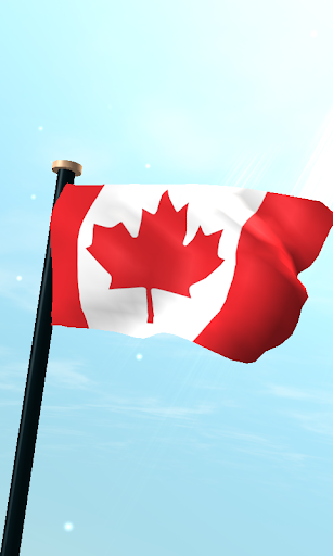 Android application Canada Flag 3D Live Wallpaper screenshort