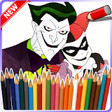 Coloring Harley Quin And Joker icon