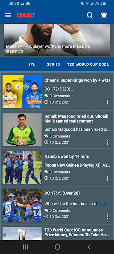 T20 World Cup - Live Cricket Score