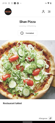 Android application Shan Pizza screenshort
