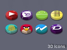 icon 3D - icon pack Theme HDのおすすめ画像1