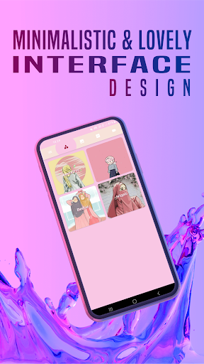 Hijab Cartoon Parallax Effects Screen 3