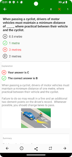 Android application Ontario G1 Test Practice Pro screenshort