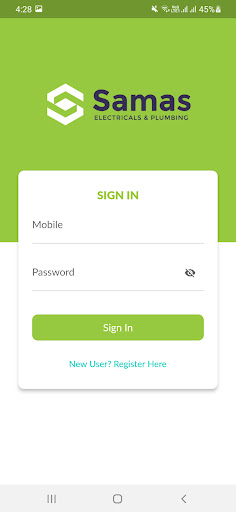Android application Samas Electricals screenshort