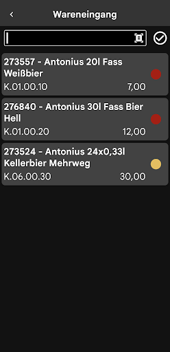 Winestore Screen 2