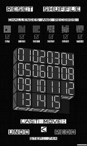 Slide Puzzle with 3D Cubes Ro