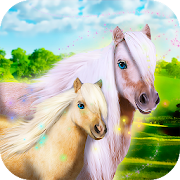 🐴🌈 ❤️❤️❤️ Magic Pony Kingdom: Animal Survival 2.4 Icon
