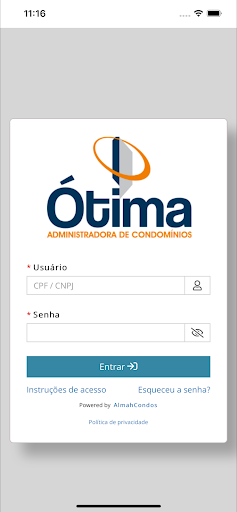 Android application Ótima Condomínios screenshort