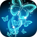 Neon Butterfly Live Wallpaper icon