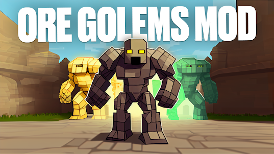 Ore Golem Mod for Minecraft PE