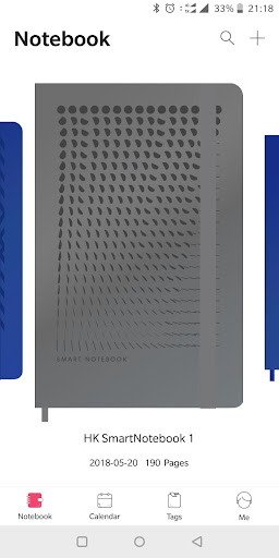 Android application Smart Notebook screenshort