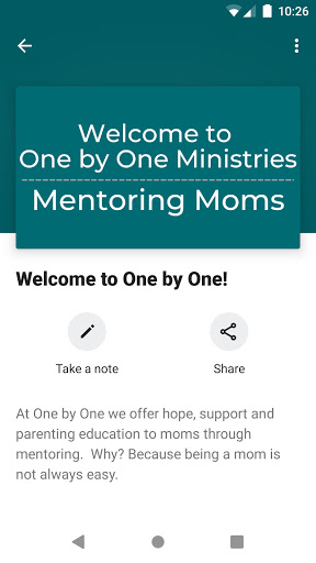 One by One Ministries Screen 3
