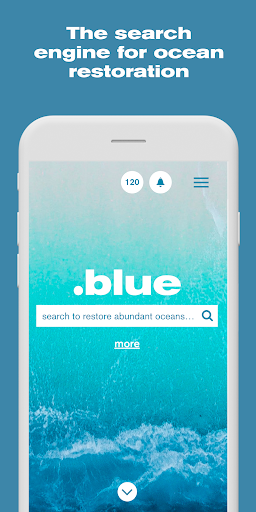 Android application .blue Search screenshort