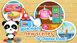 Game screenshot Baby Panda Gets Organized apk download