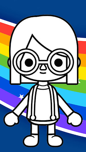 Android application Toca Boca Coloring Game screenshort