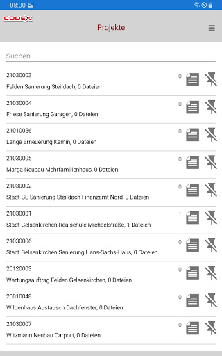 Android application Codex DokuApp Pro screenshort