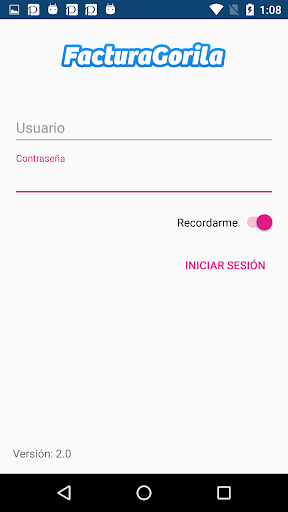 Android application Factura Gorila screenshort