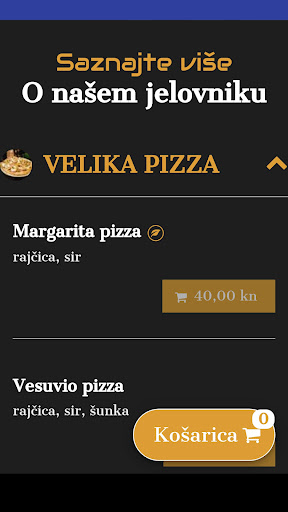 Android application TAXI PIZZA DODO screenshort