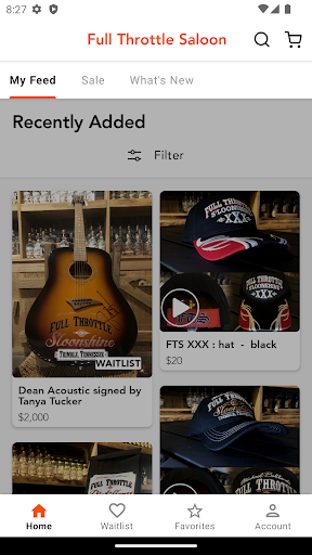 Android application Full Throttle Saloon screenshort