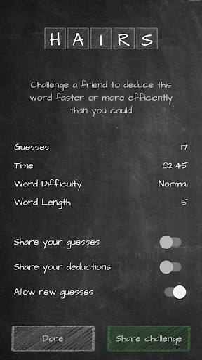 Chalk Jotto Screen 2