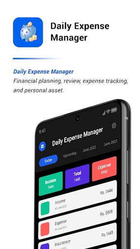Android application Daily Expense Manager screenshort