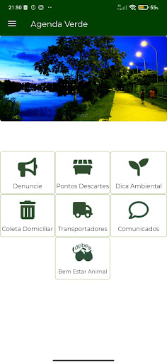 Android application Agenda Verde screenshort