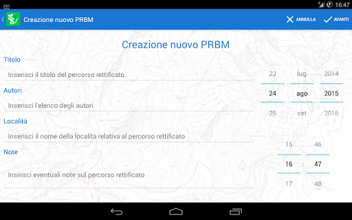PRBMM - Percorso Rettificato Screen 2