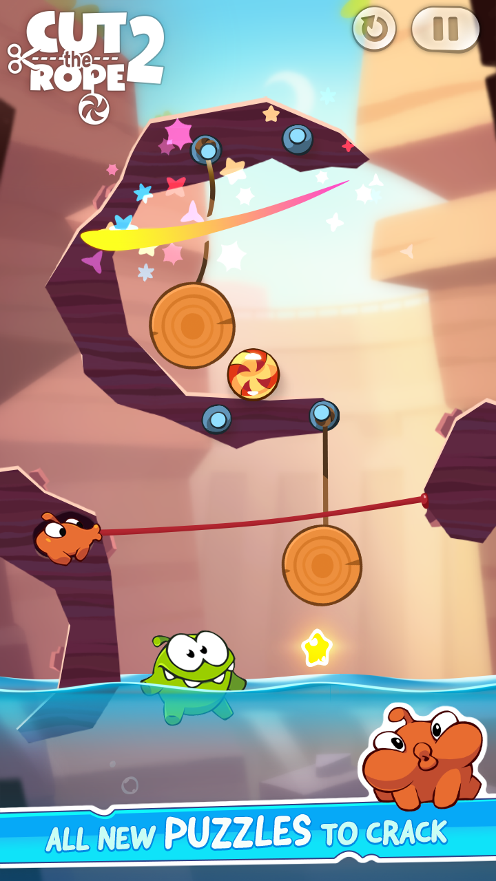 Android application Cut the Rope 2 screenshort